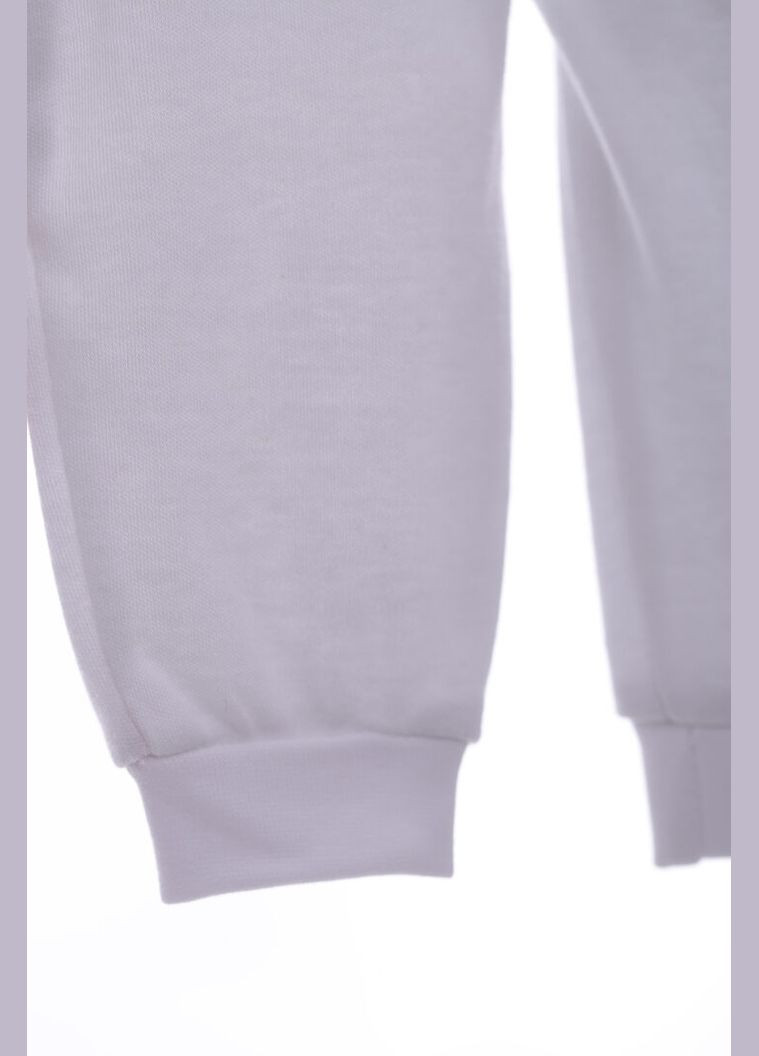 Белые демисезонные джоггеры штаны для девочки трикотажные с рюшей белые 62 см (37199) BABYKROHA