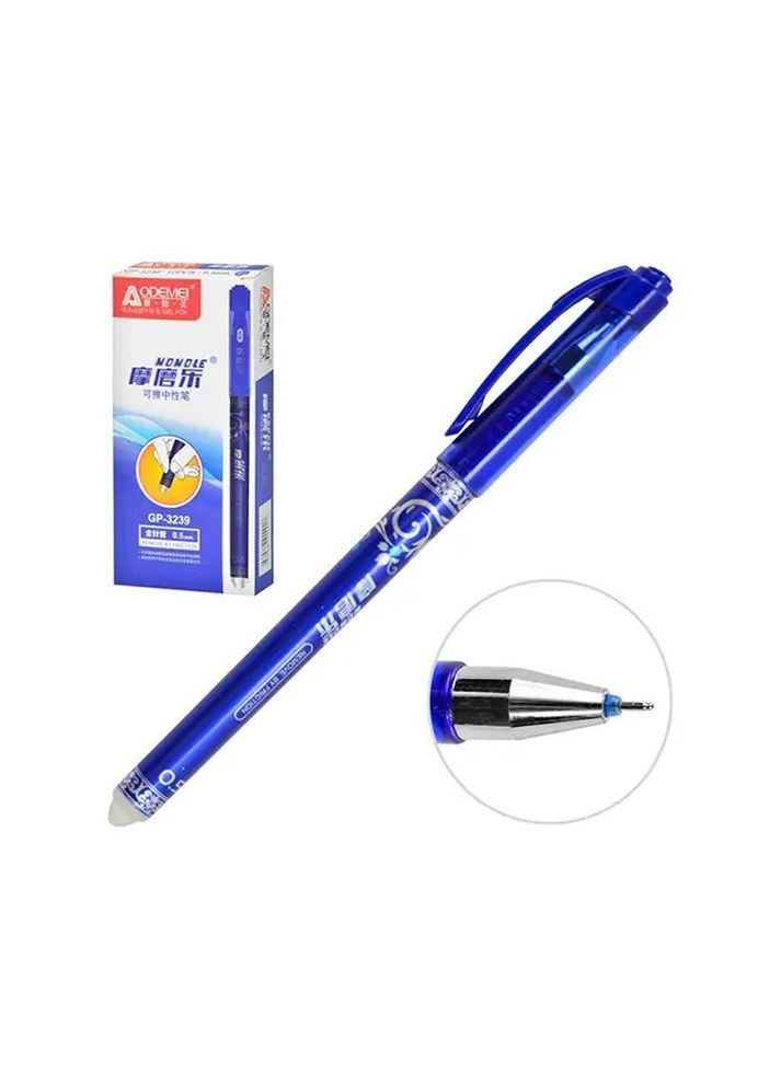 Ручка гелева "пишистирай" синя 0,5 мм, Aodemei 3239 ООПТ (281999623)