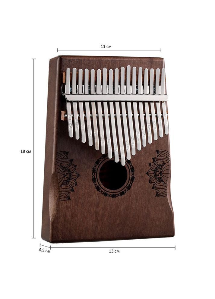 Калимба из красного дерева на 17 язычков Hluru (370872805)