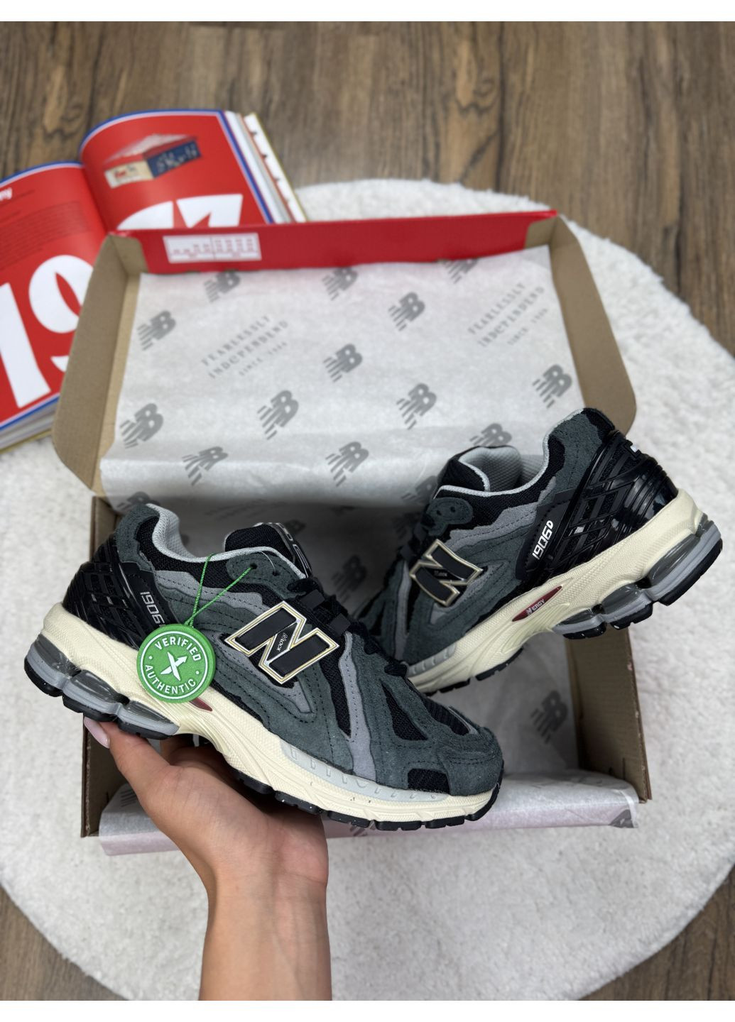 Черные демисезонные кроссовки мужские new balance 1906d protection pack black нью беланс 1906d No Brand