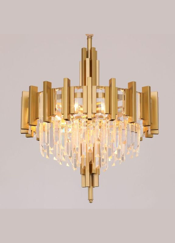 Люстра металева з кришталем 8 ламп 60х70 см Stellare (301941179)