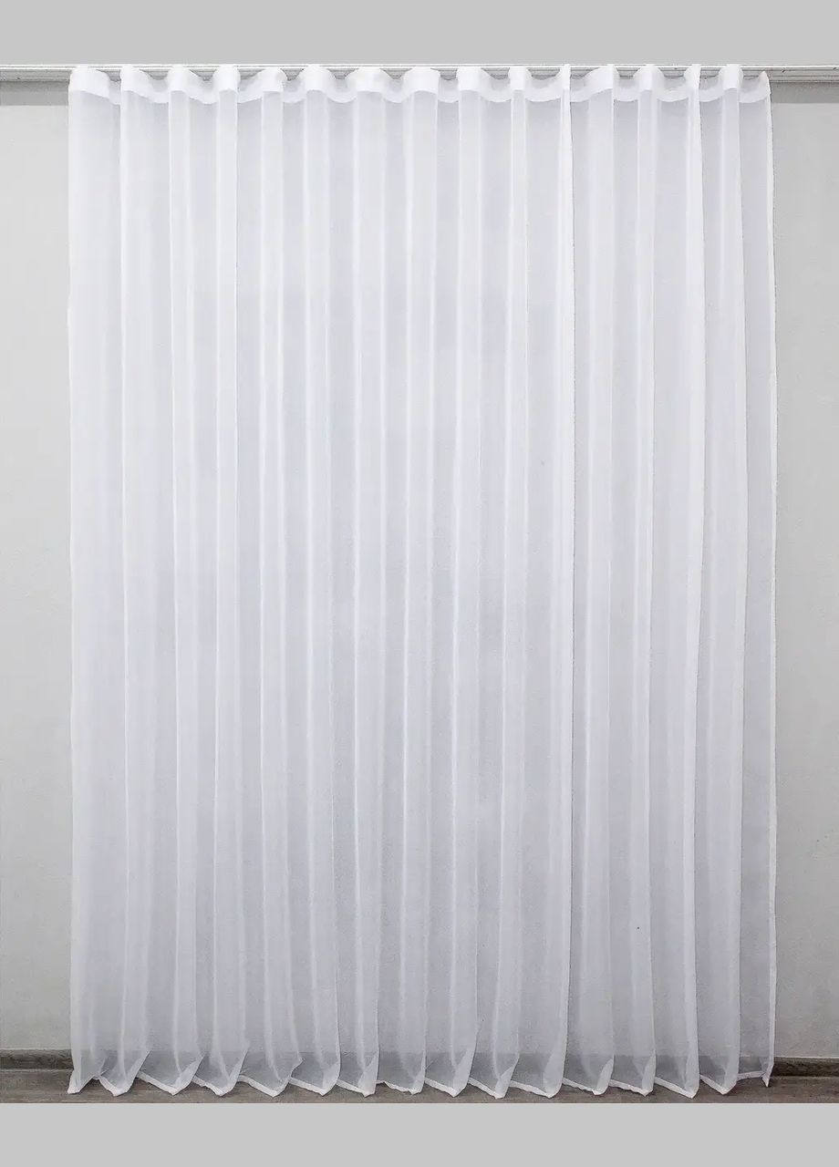 Готова біла тюль із шифону 400Х270 Sony (346058134)