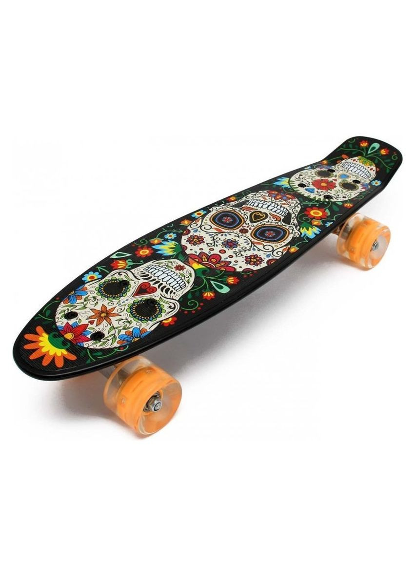 Пенниборд ALFA светящиеся колеса (Цветок) Maraton (317299452)