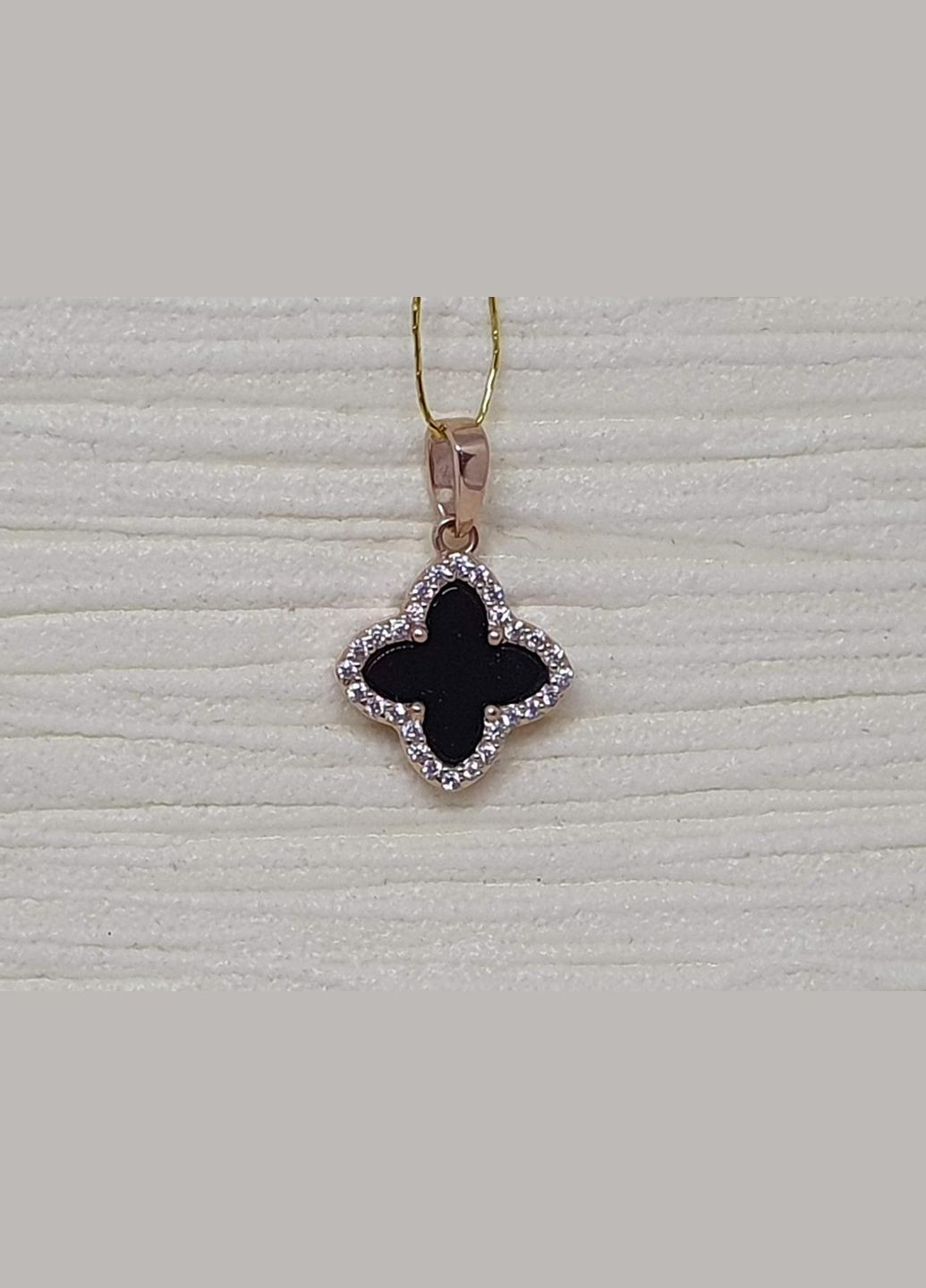 Золота підвіска Конюшина з агатом. 1П181/67Б PlatoN (302802580)