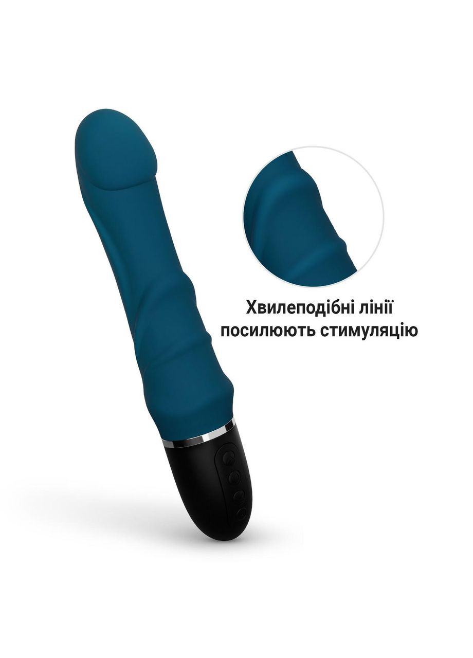 Реалистичный силиконовый водонепроницаемый вибратор 23.5 см Красный No Brand (369609581)