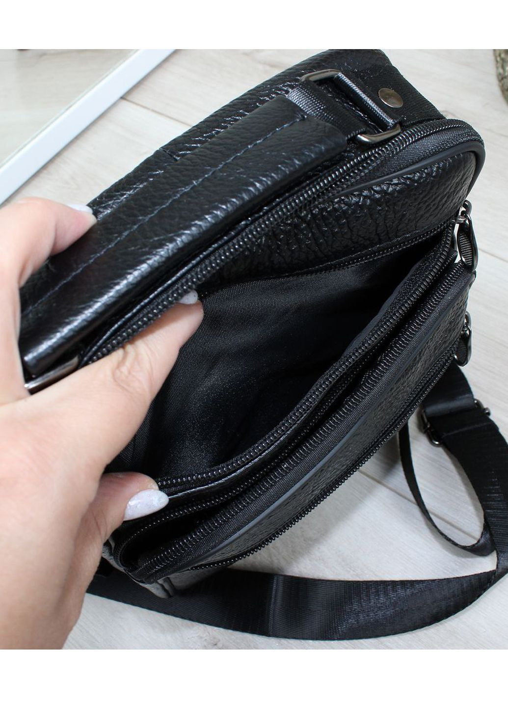 Кожаная сумка на пояс, бананка. Vishnya (360751421)