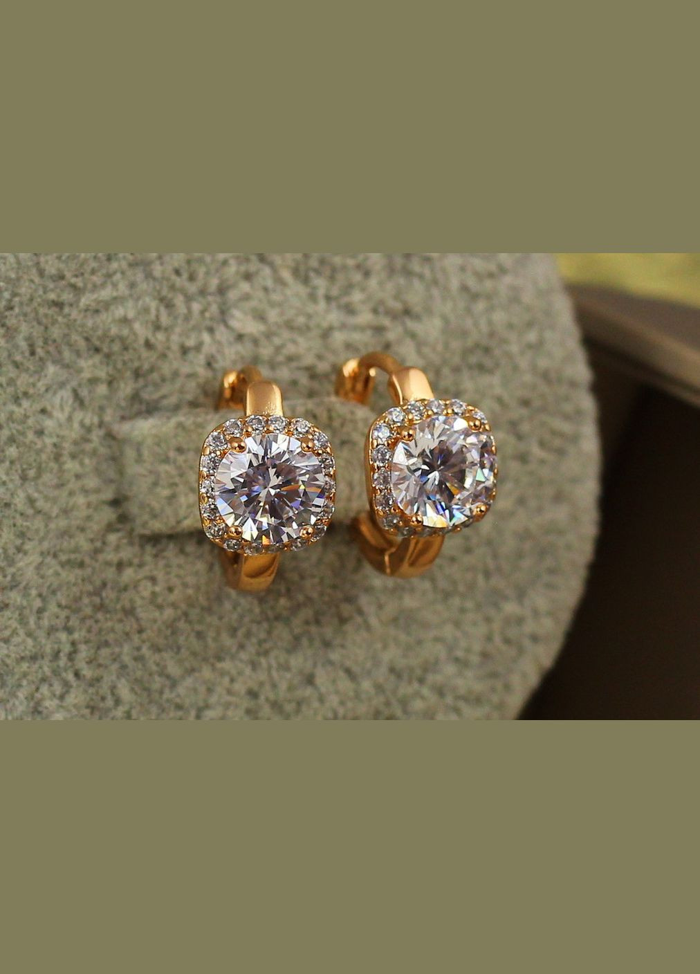 Серьги белый принц 1.5 см золотистые Xuping Jewelry (316434157)