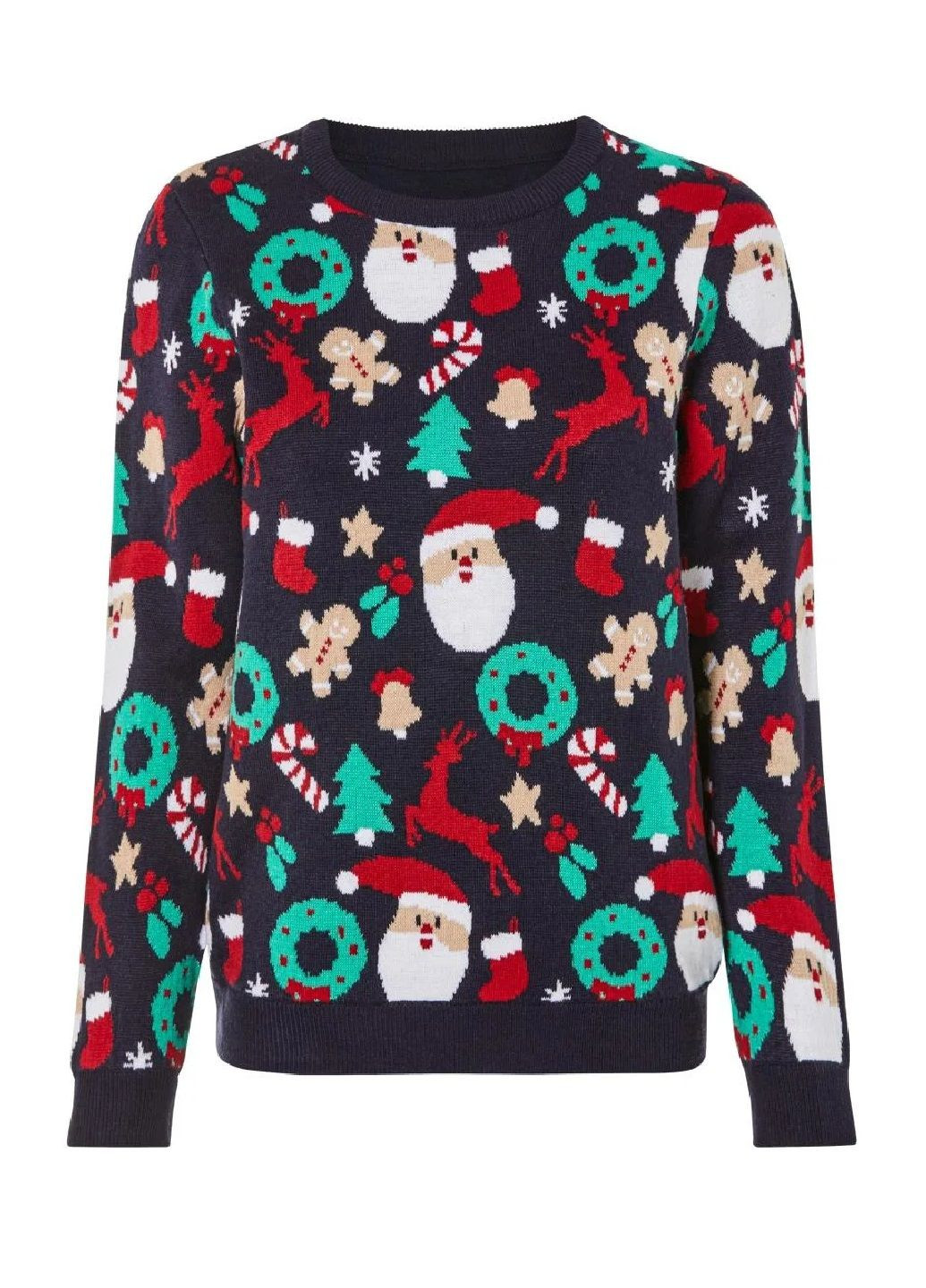 Темно-синій зимовий светр пуловер Esmara