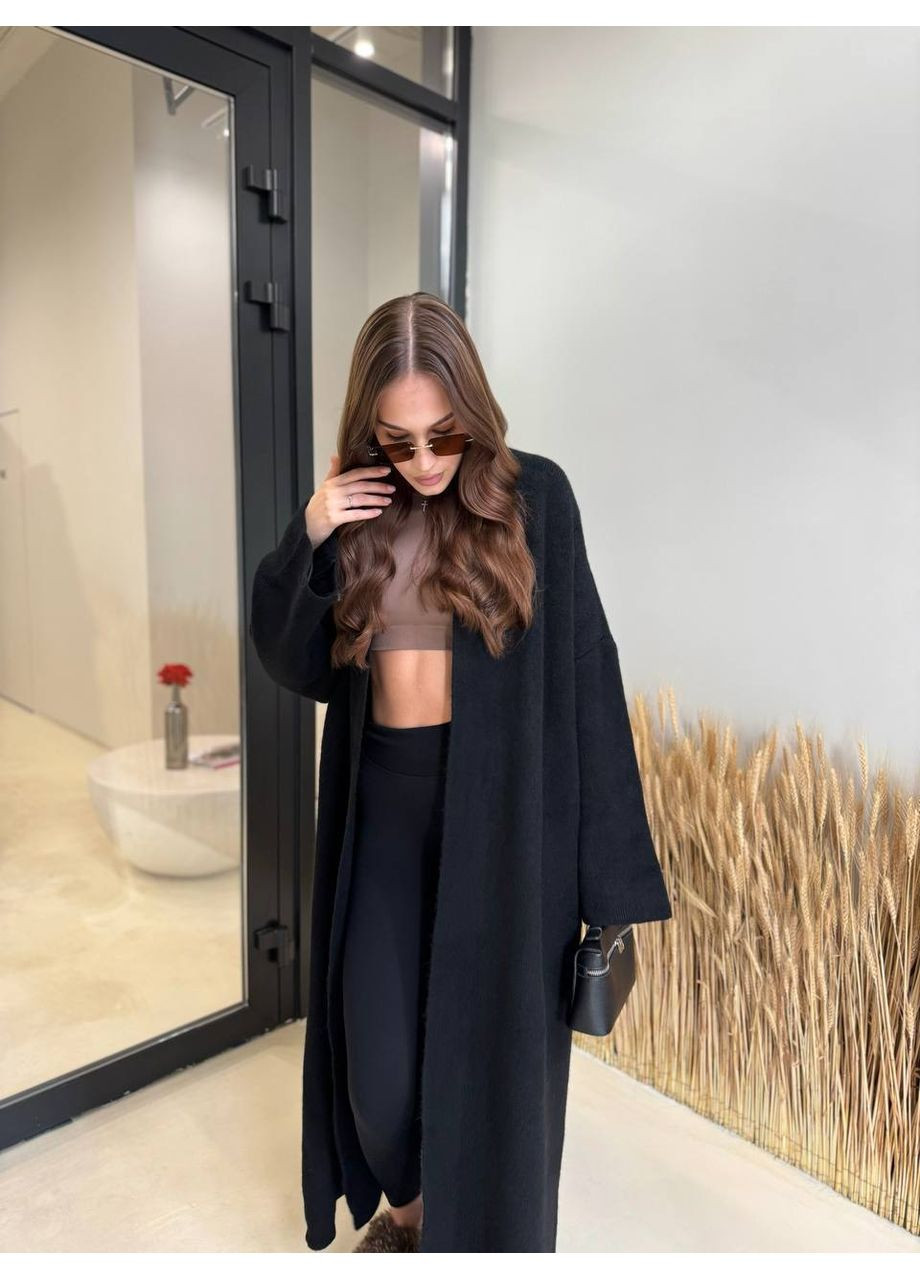 Черный демисезонный кардиган DK/DL Мода без кордонів