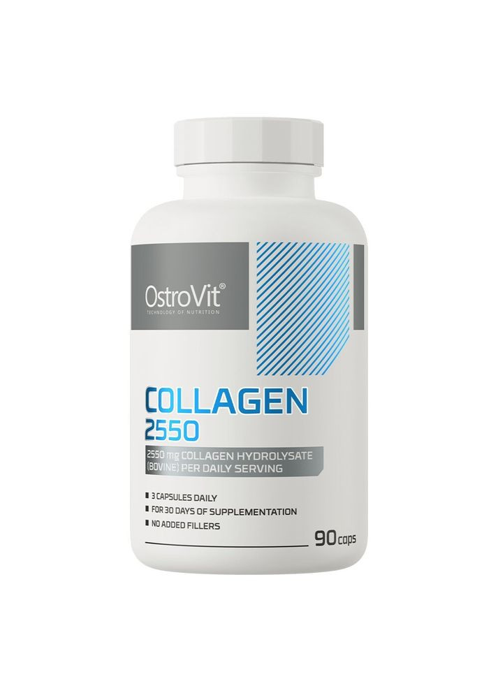 Препарат для суглобів і зв'язок Collagen 2550, 90 капсул Ostrovit (324419228)
