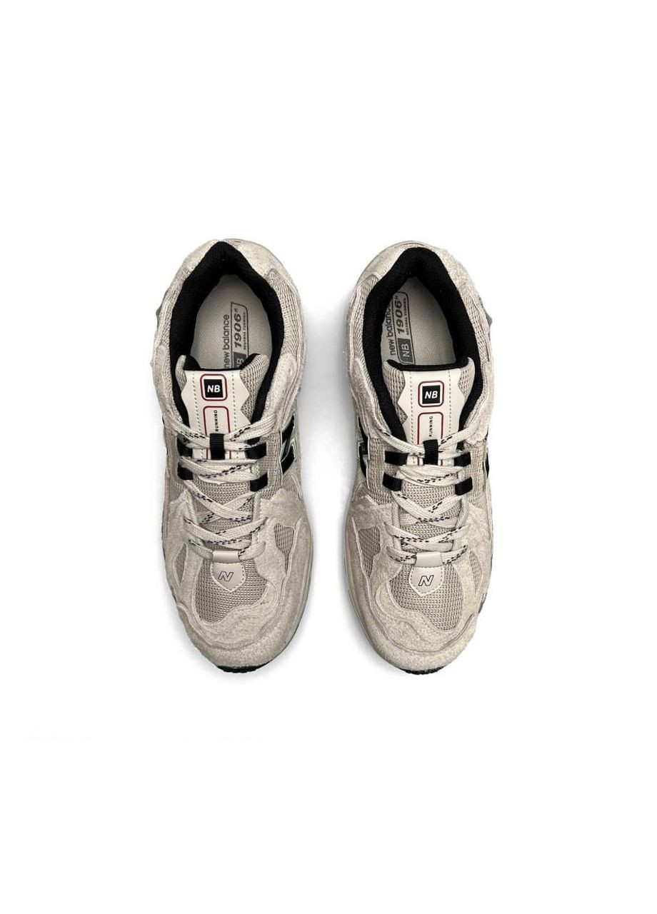Бежевые демисезонные мужские кроссовки new balance 1906d protection beige black (реплика) бежевые No Brand