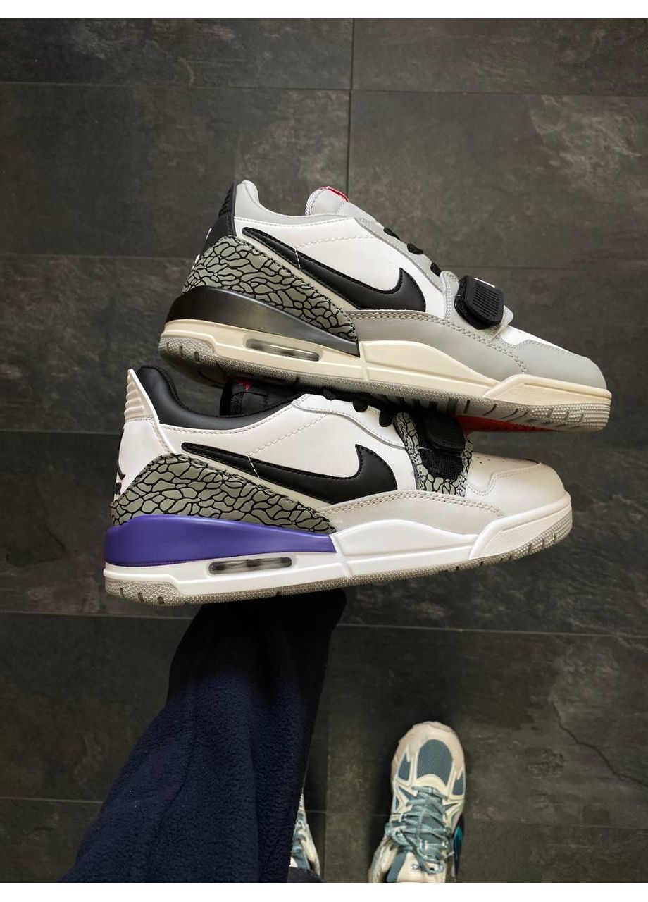 Белые демисезонные кроссовки мужские nike air jordan legacy 312 low найк аир джордан No Brand