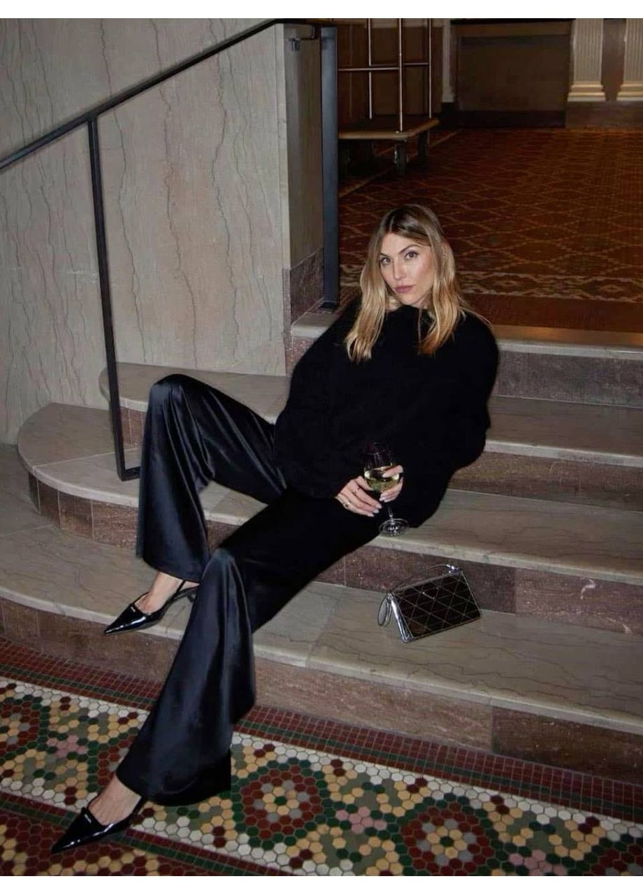 ✨ Штани з турецького шовку-сатину — легкість, стиль і комфорт у кожному русі — заміри в описі GD/GL Модний простір (360476493)