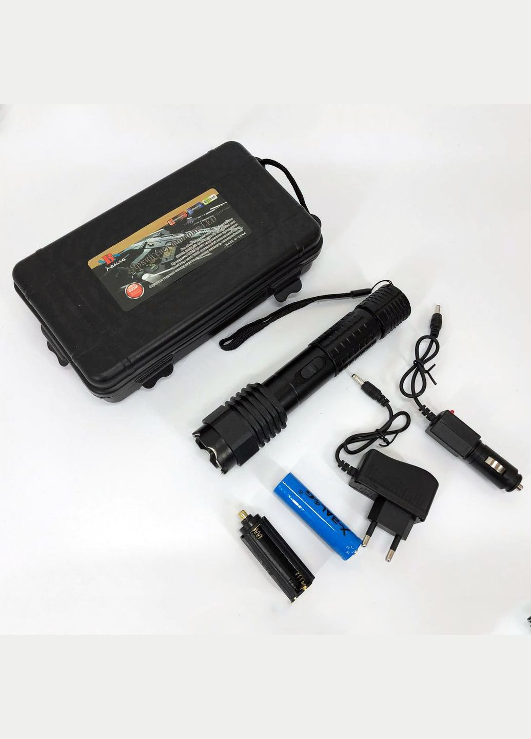 Ліхтар акумуляторний тактичний, багатофункціональний тактичний ліхтарик (відлякувач) Police BL-1103 Bailong (364665626)