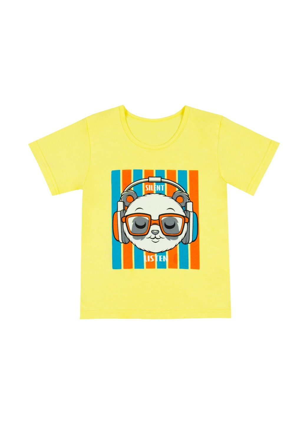 Жовта літня дитяча футболка для дівчинки ft-25-32 GABBI