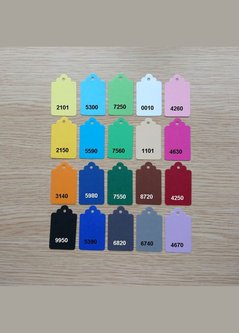 Кольорова бирка 30* 50 мм, етикетка з дизайнерського картону No Brand (326063773)