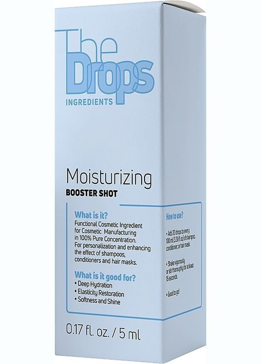 Зволожуючий комплекс для волосся The Drops Moisturising Booster Shot 5ml (1378255-21078846) Pharma Group Laboratories (368602269)