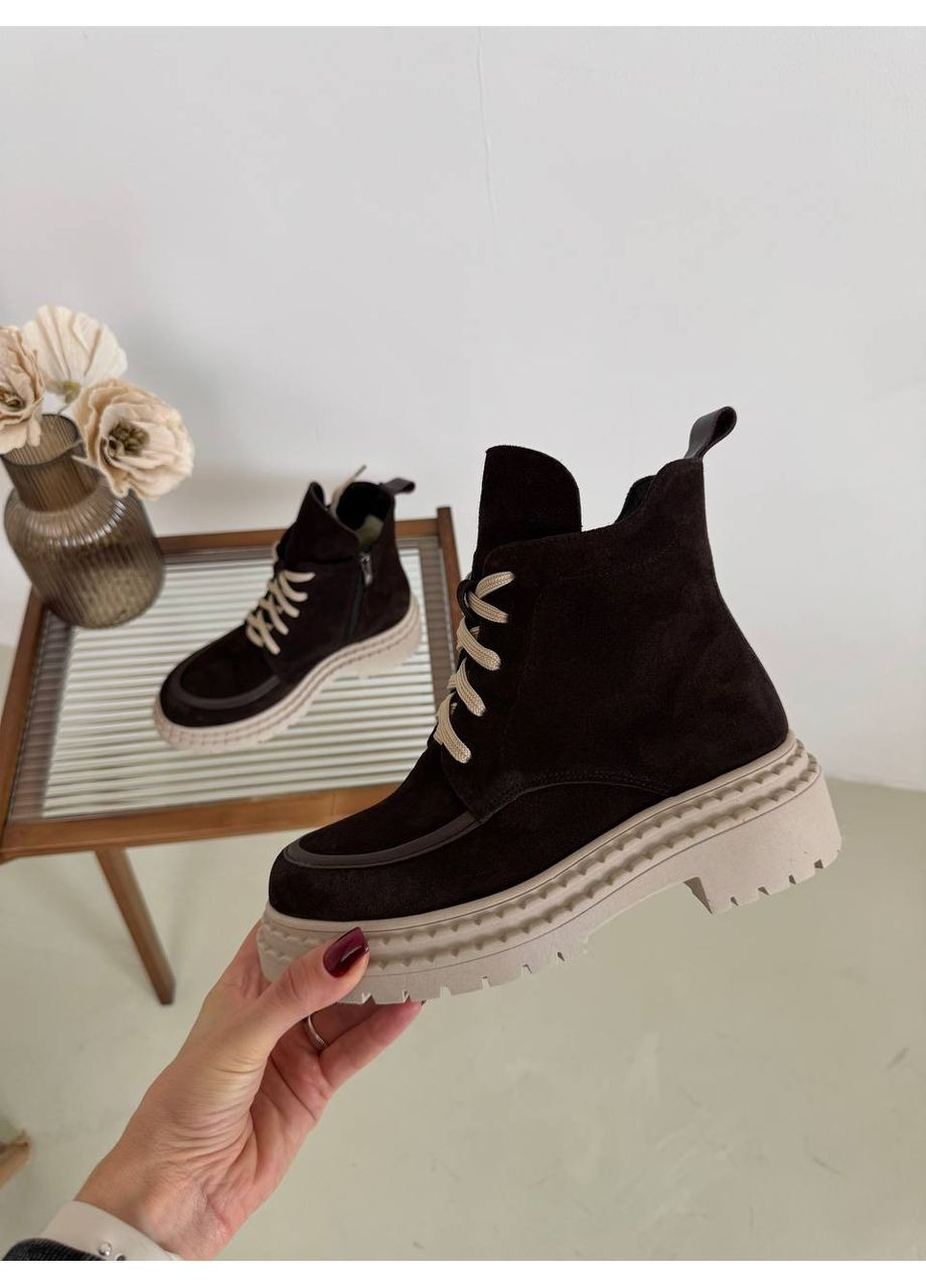 Зимние зимние замшевые ботинки Helen из натуральной замши