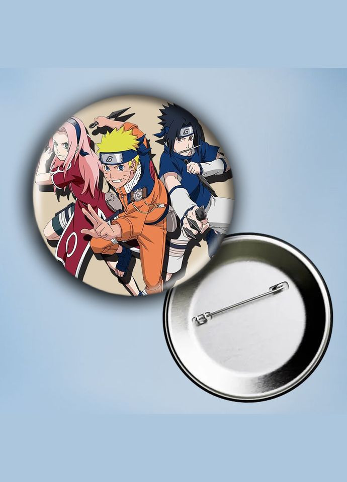 Значок на булавке Аниме Наруто #30 металлический 56 мм No Brand (304508270)