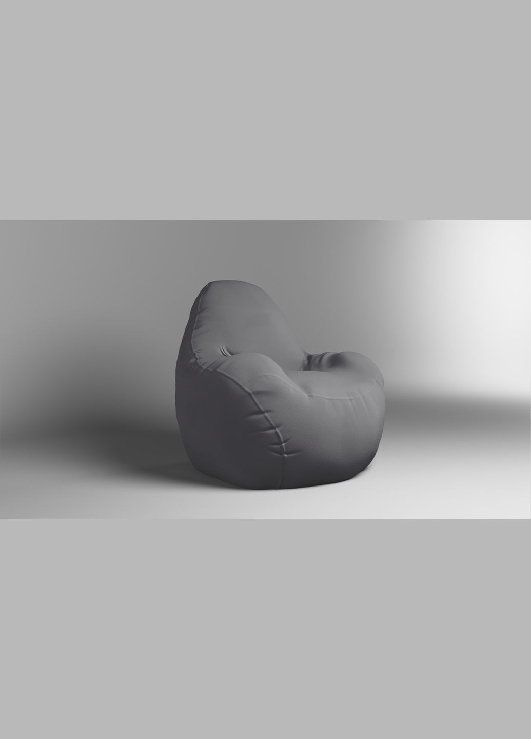 Крісло - мішок Relax 100 см Велюр Victory Light Gray SkyPuff (339871778)