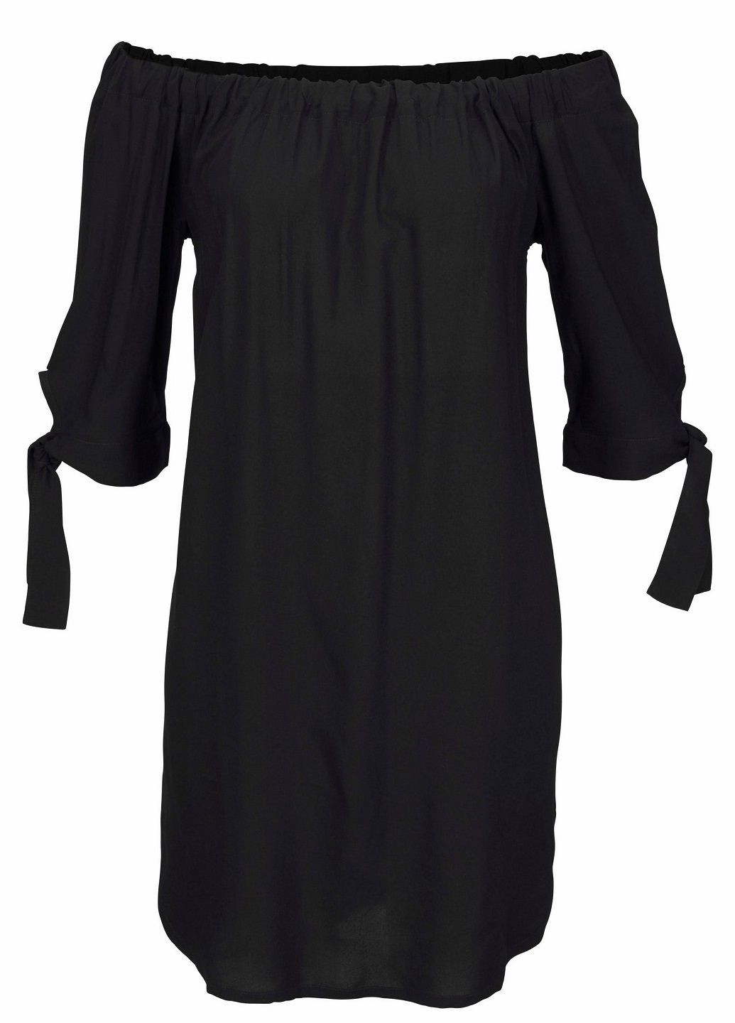 Черное платье Lascana однотонное