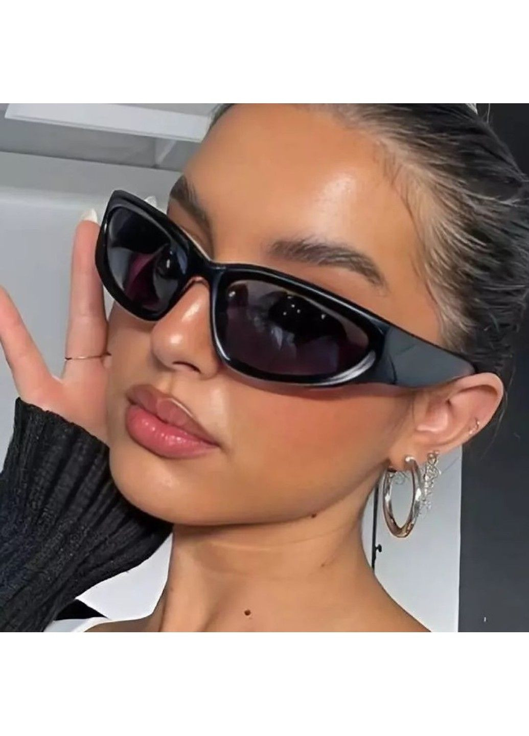 Сонцезахисні окуляри унісекс Sport чорні No Brand (311948262)