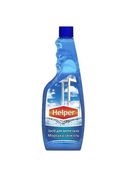 Засіб для миття скла Морська свіжість, запаска, 500 мл Helper (328400793)