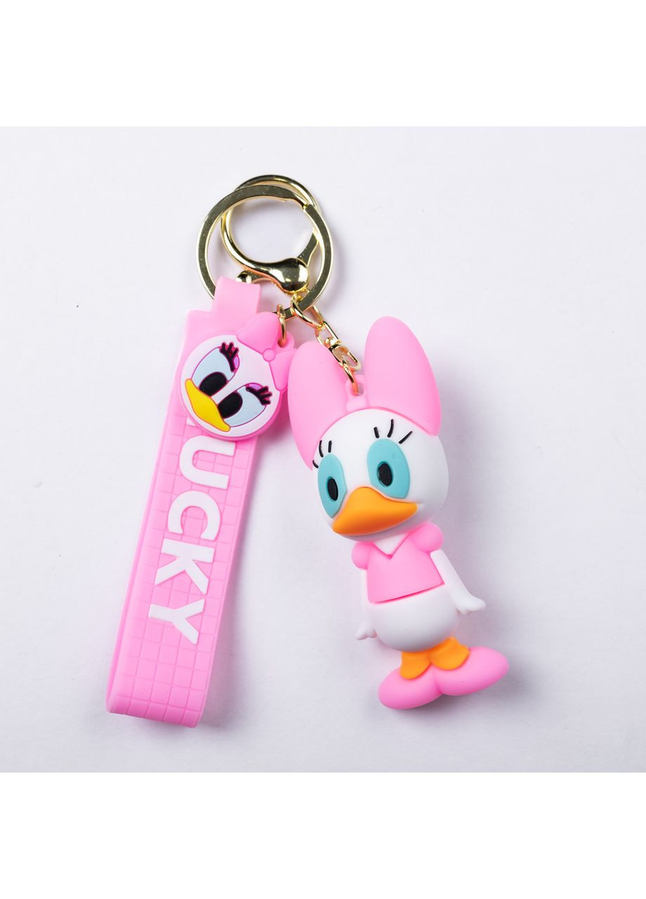 Дитячий брелок Поночка 4×6.5 (см) для ключів, на сумку і рюкзак Рожевий HP-55-23P Yiwu (371236093)