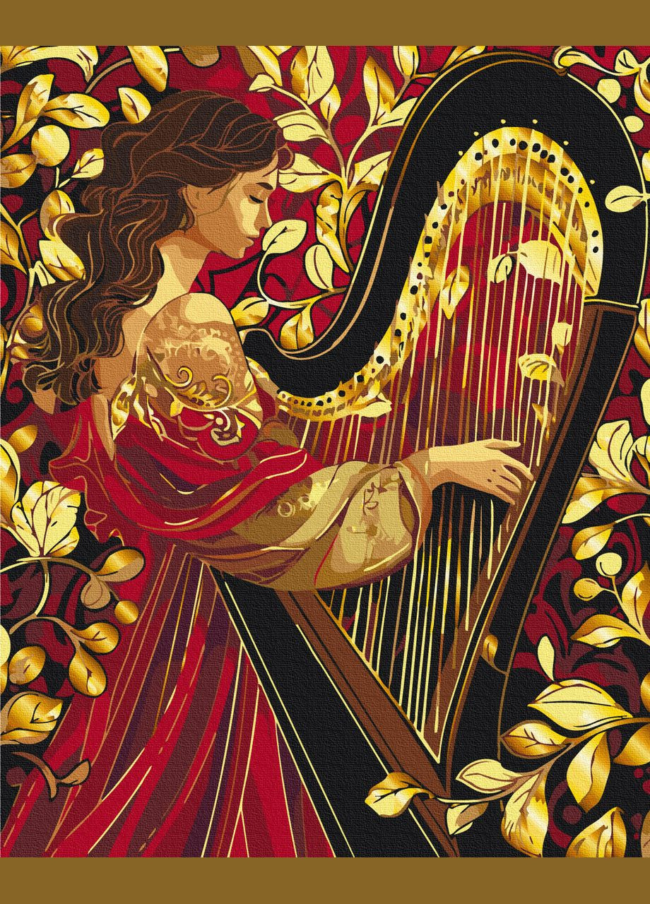 Мелодия золотой арфы с красками металлик Brushme (317274920)