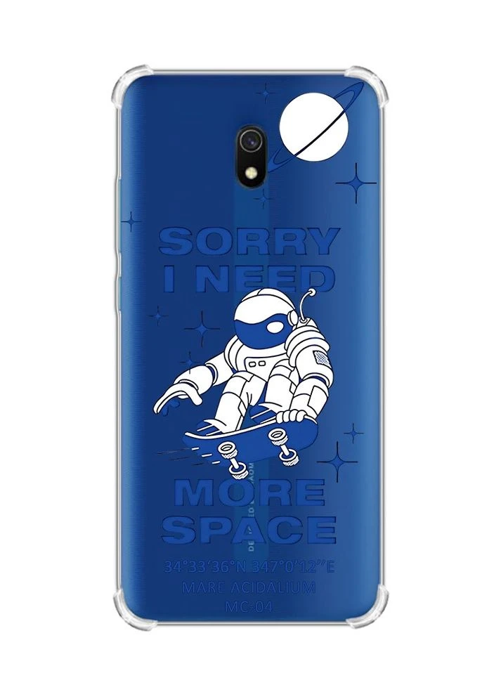 Чехол с утолщенными углами на Xiaomi Redmi 8A:: Космонавт на скейте (принт 248) Creative (360698253)