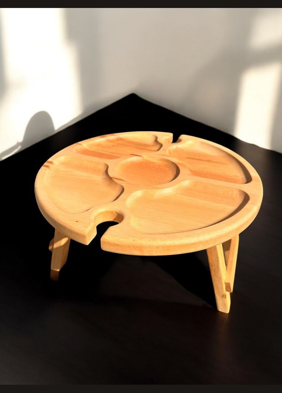 Винний столик на два келихи 30см. No Brand (332210344)