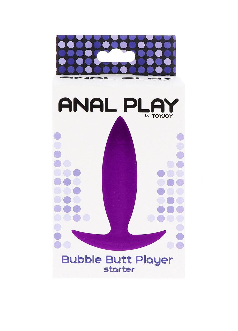Анальна пробка Anal Play Bubble Butt Player Starter пурпурний, 10х2,5 см Toy Joy (383080678)