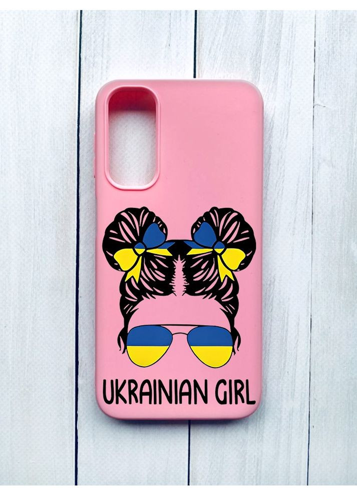 Матовий чохол на Samsung Galaxy A24 Рожевий:: Українська дівчина (принт 113) CASE CONTROL (360707889)