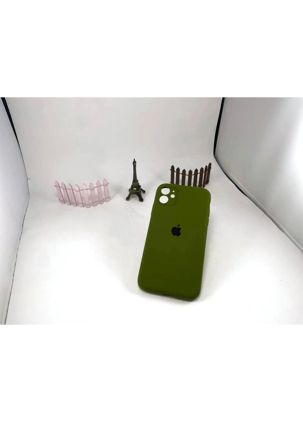 Чехол силиконовый на айфон 11 зеленый, накладка для iPhone 11 ЗЕЛЕНЫЙ / ARMY GREEN (45 цвет Silicone Case (396507843)
