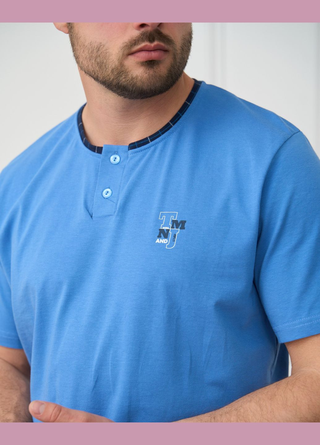 Мужской комплект с двумя пуговицами на футболке Tom John (304369472)