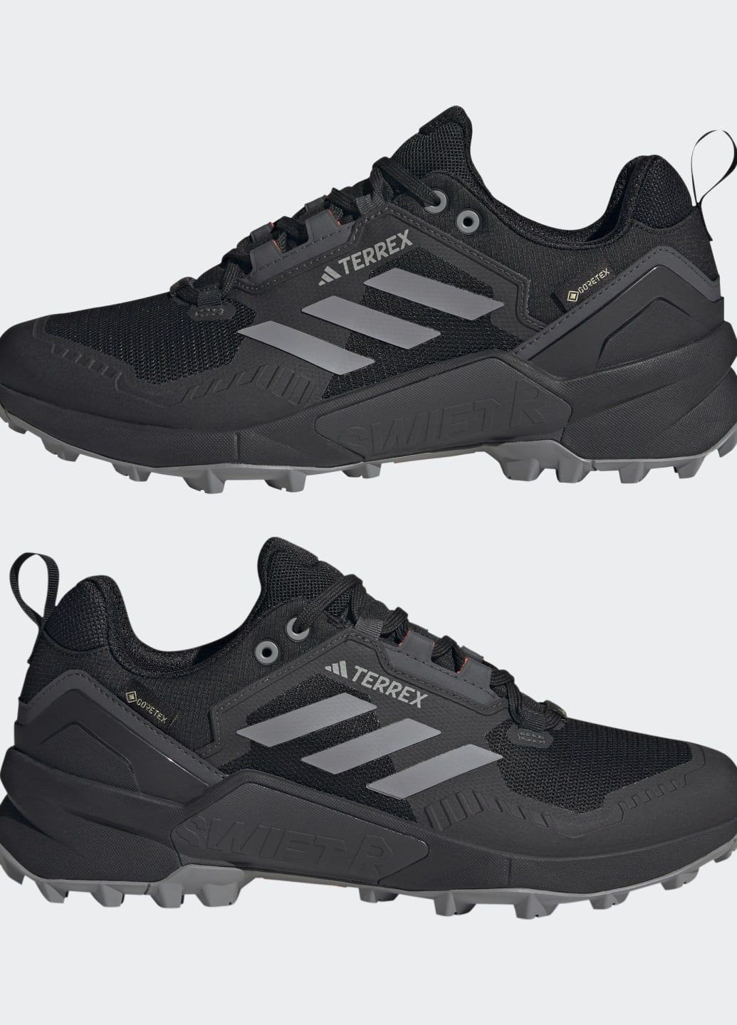 Черные всесезонные кроссовки для хайкинга terrex swift r3 gore-tex adidas
