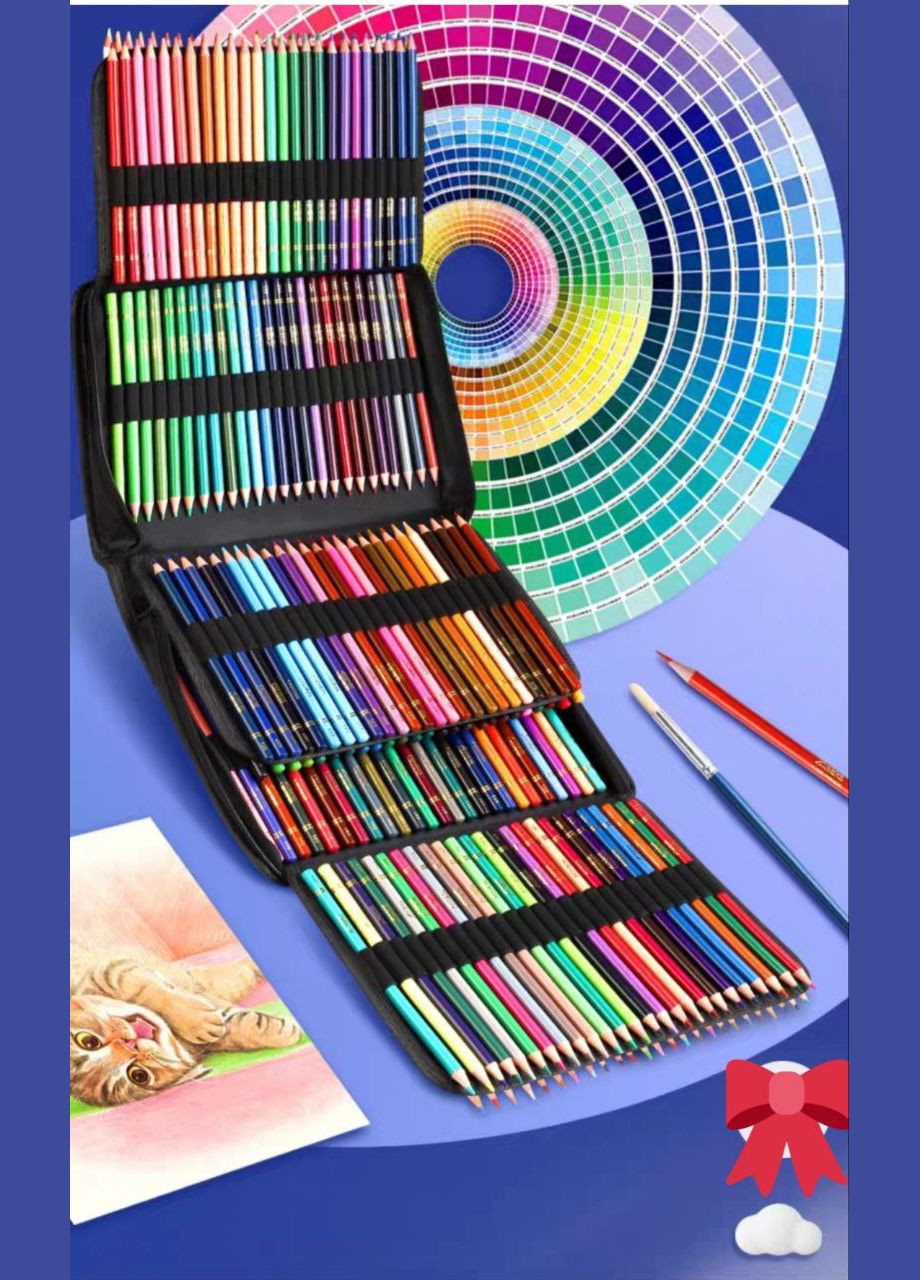 Профессиональный набор 200 акварельных цветных карандашей UA (315889013)