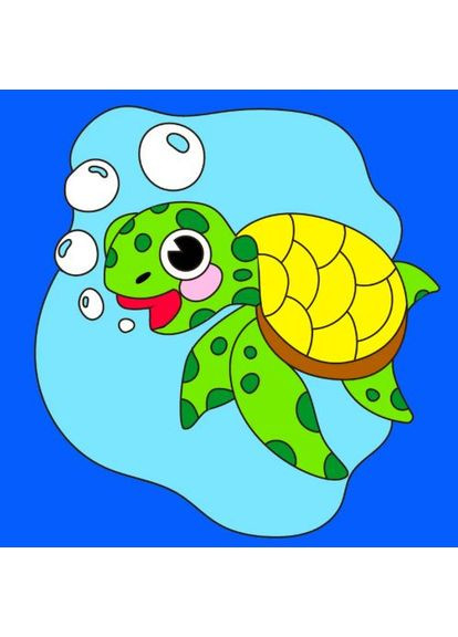 Дитячий набір для розпису "Черепашка", 25х25 см Riviera Blanca (361412339)