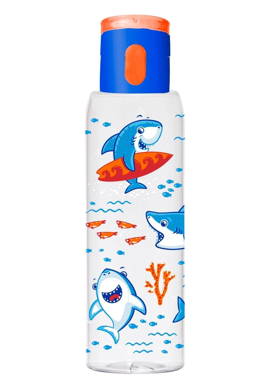 Пляшка д/води пл. Hanger-Shark 0.5 л д/спорту (161417-370) Herevin (365276925)