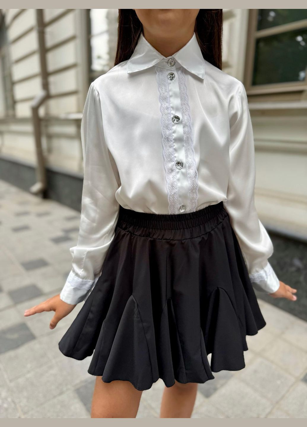 Блуза шовкова з мереживом IRmAS (344575261)