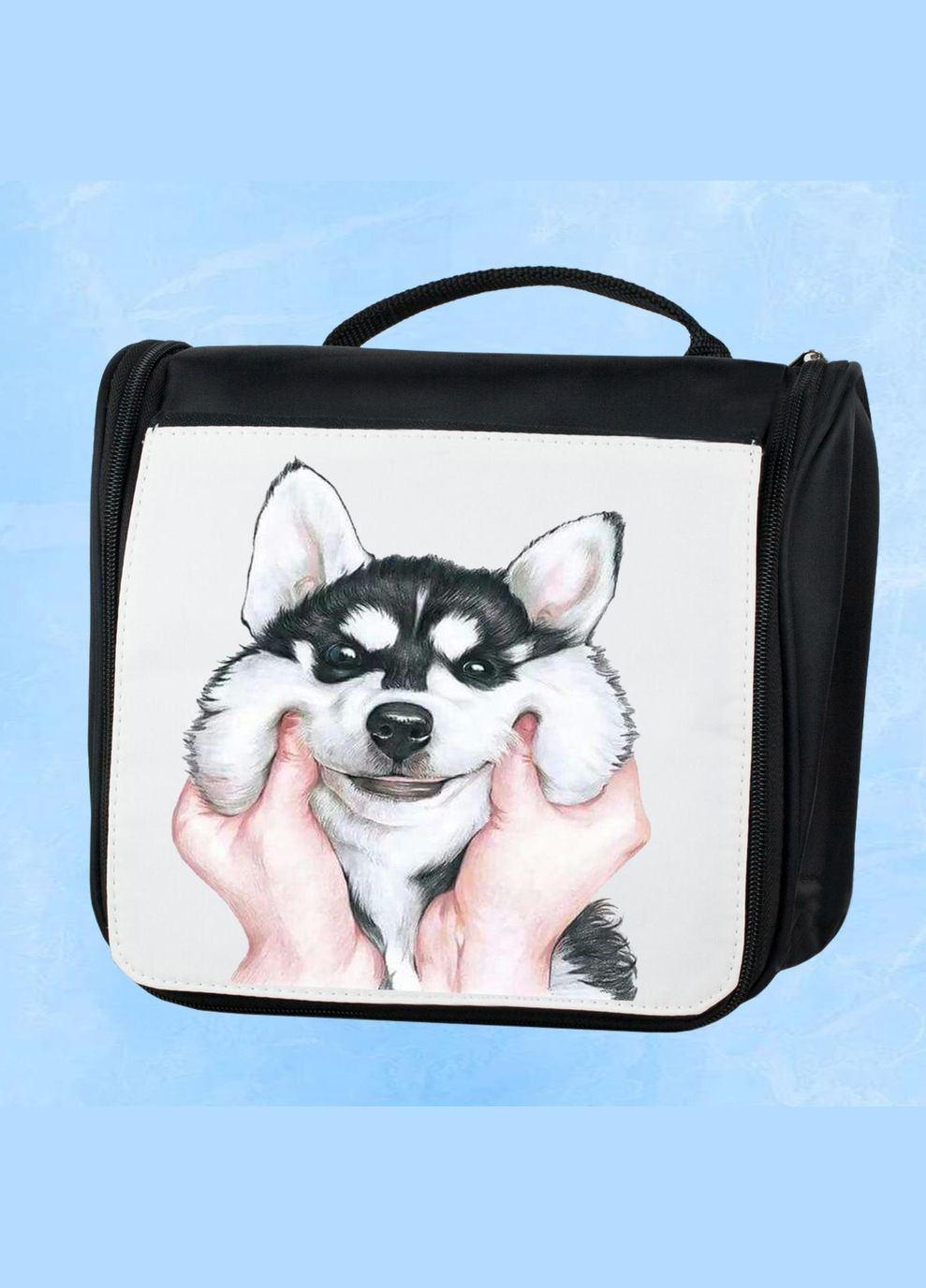 Дорожная сумка - органайзер для косметики несессер Dog #83 Черная No Brand (318677466)