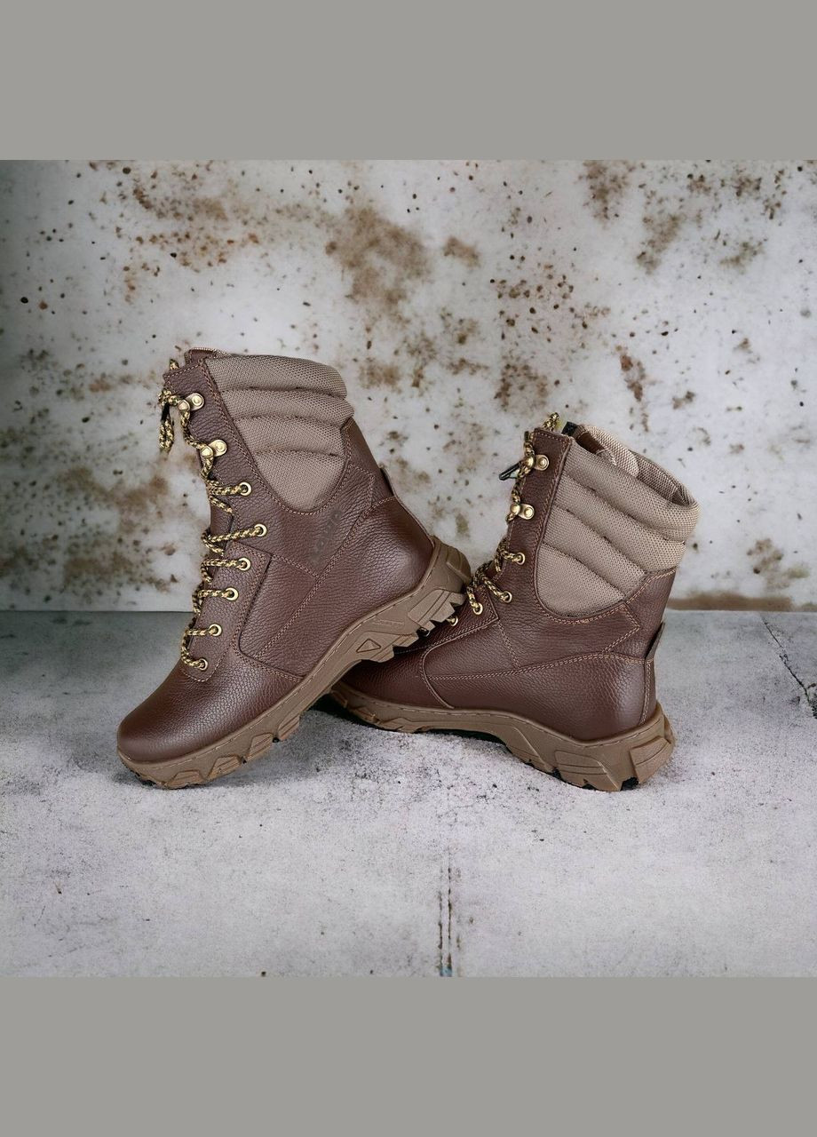 Женские Тактические Зимние Берцы. 36-49р Коричневые. Гидрофобная кожа! DSZF-2122 No Brand (301148436)