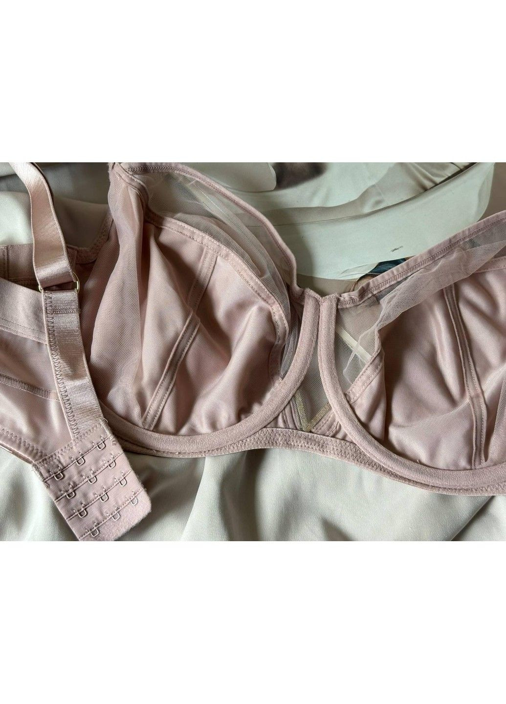 Пудровий бюстгальтер без поролону з кісточками 11593 пудровий Lanny Mode