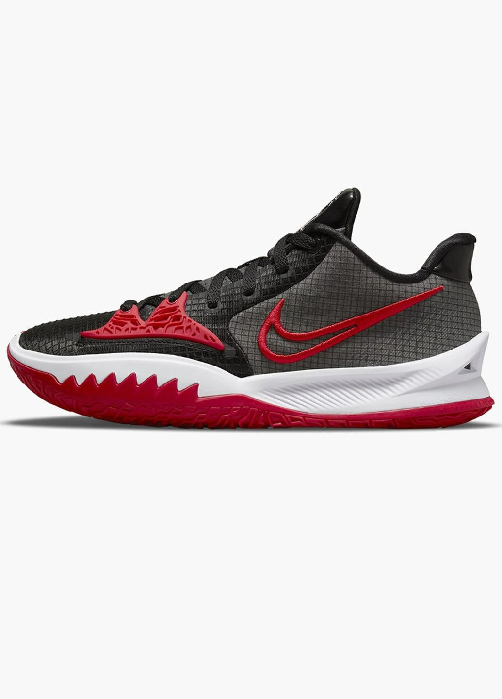 Серые всесезонные кроссовки унисекс kyrie low 4 grey/red da7803-002 Nike