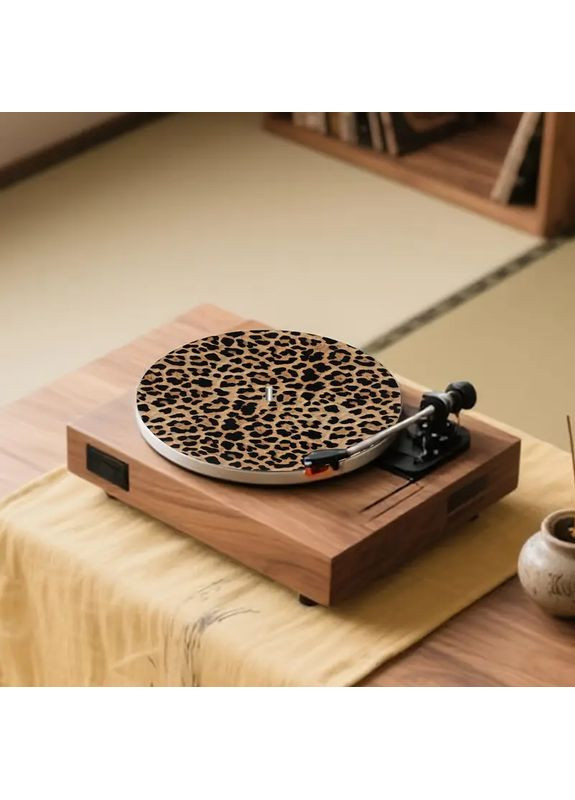 Слепут для пластинок коврик для винилового проигрывателя из войлока, Леопардовый No Brand (366303760)