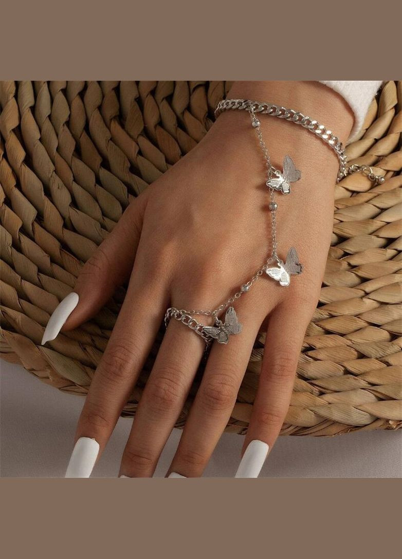 Слейв-браслет с бабочками Honey Fashion Accessories золотистый (12-104) No Brand (308071318)