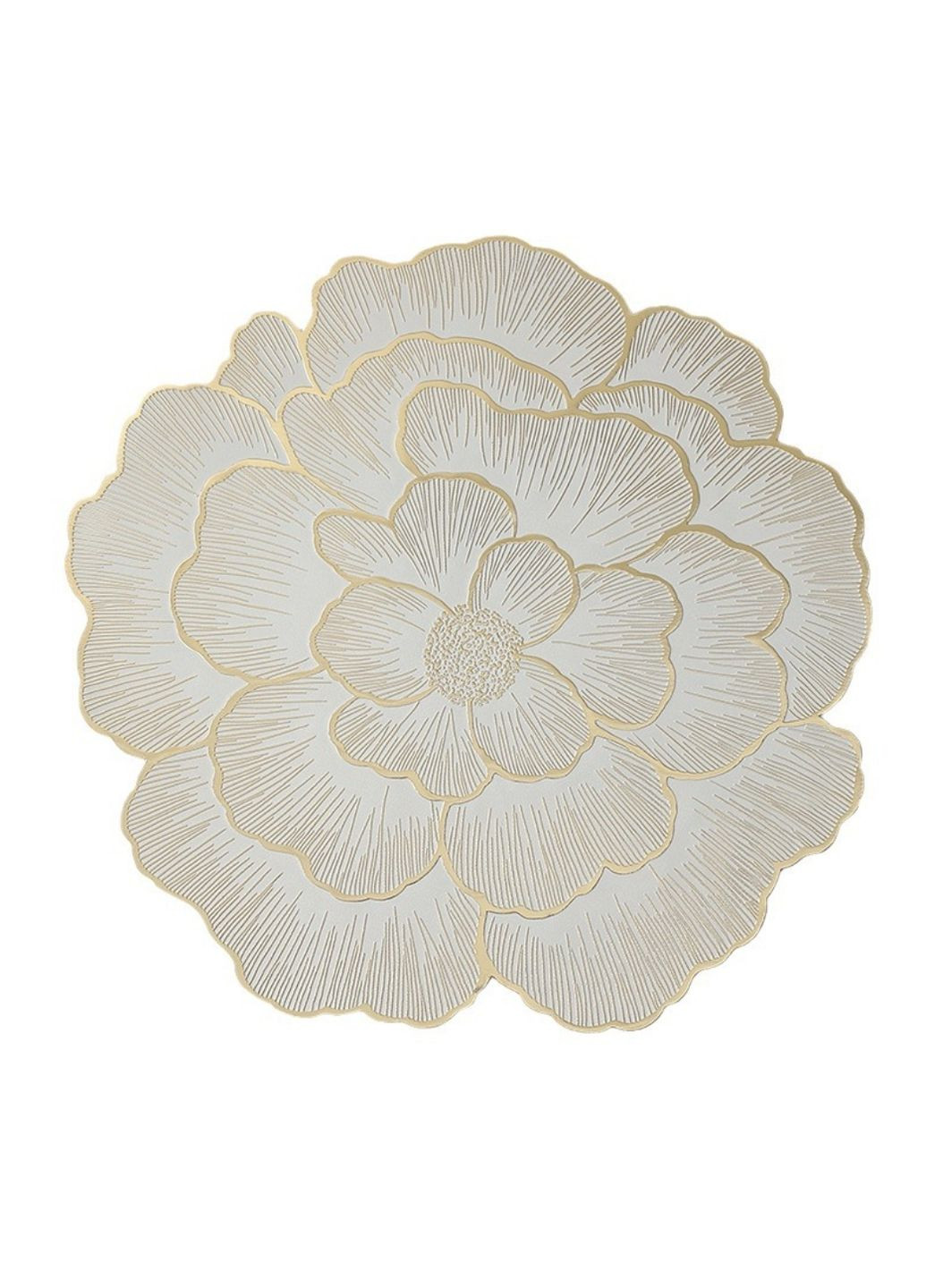 Квітковий підтарільник, стильна сервірувальна серветка-плейсмат під тарілку «Golden flower» China (366874917)