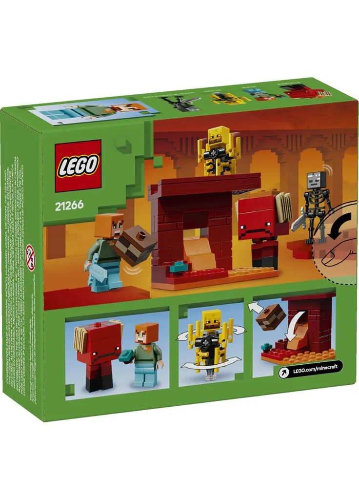 Конструктор Minecraft Битва с лавой в Незере (21266) Lego (388477293)