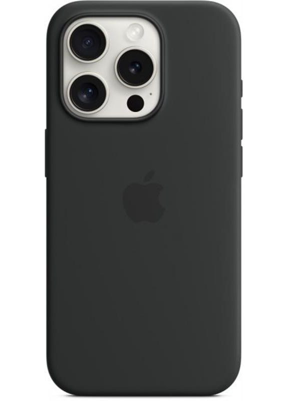 Чохол-накладка Silicone Case with MagSafe для iPhone 15 Pro Black (MT1A3) Apple (361031907)