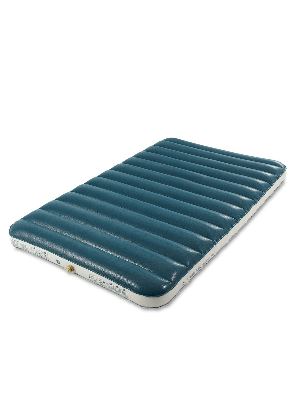 Матрац надувний для Кемпінгу (Двомісний 200 x 120 x 17 см) AIR COMFORT Зелений Quechua (335052905)